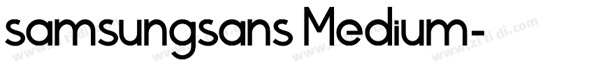 samsungsans Medium字体转换